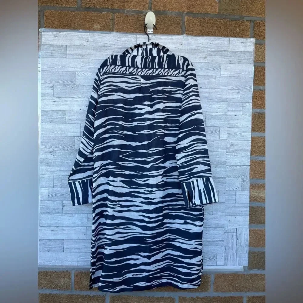 AVERARDO BESSI
Linen mid-length Zebra dress size 8 - Picture 11 of 16